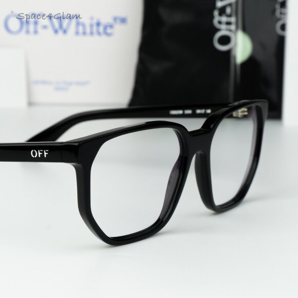 Off-White Women Eyeglasses Black Square OERJ039 STYLE 39 1000 NEW AUTHENTIC - Picture 4 of 8